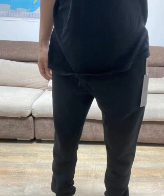 Essentials Black Logo Sweatpants view 2