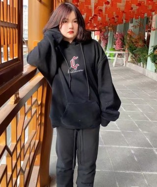 Essentials Black Logo Sweatpants view 3