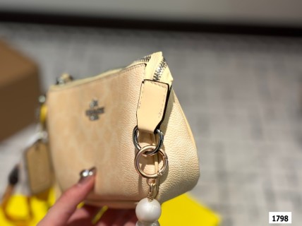 Coach Nolita 19 Crescent Shoulder Bag - Cream view 8