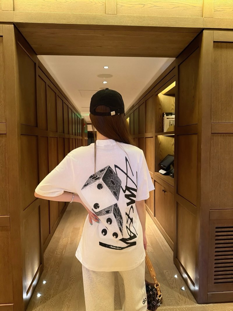 Oversized Graphic Print Short Sleeve T-Shirt - Lavender view