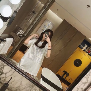 White Graphic Print Short Sleeve T-Shirt view 3