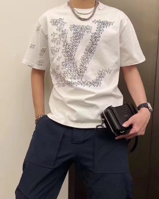 White Graphic Print Short Sleeve T-Shirt view 4