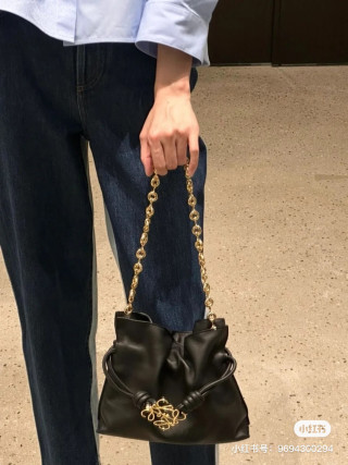 Bottega Veneta Black Intrecciato Chain Shoulder Bag view 3