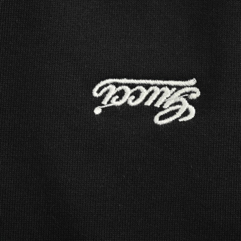 Black Logo Embroidered Shorts view
