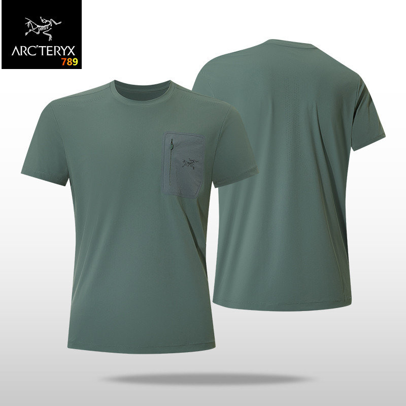 Arc'teryx White Crew Neck Short Sleeve T-Shirt with Pocket view