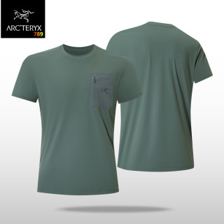 Arc'teryx White Crew Neck Short Sleeve T-Shirt with Pocket view 3