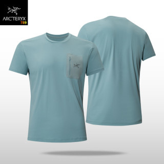 Arc'teryx White Crew Neck Short Sleeve T-Shirt with Pocket view 5