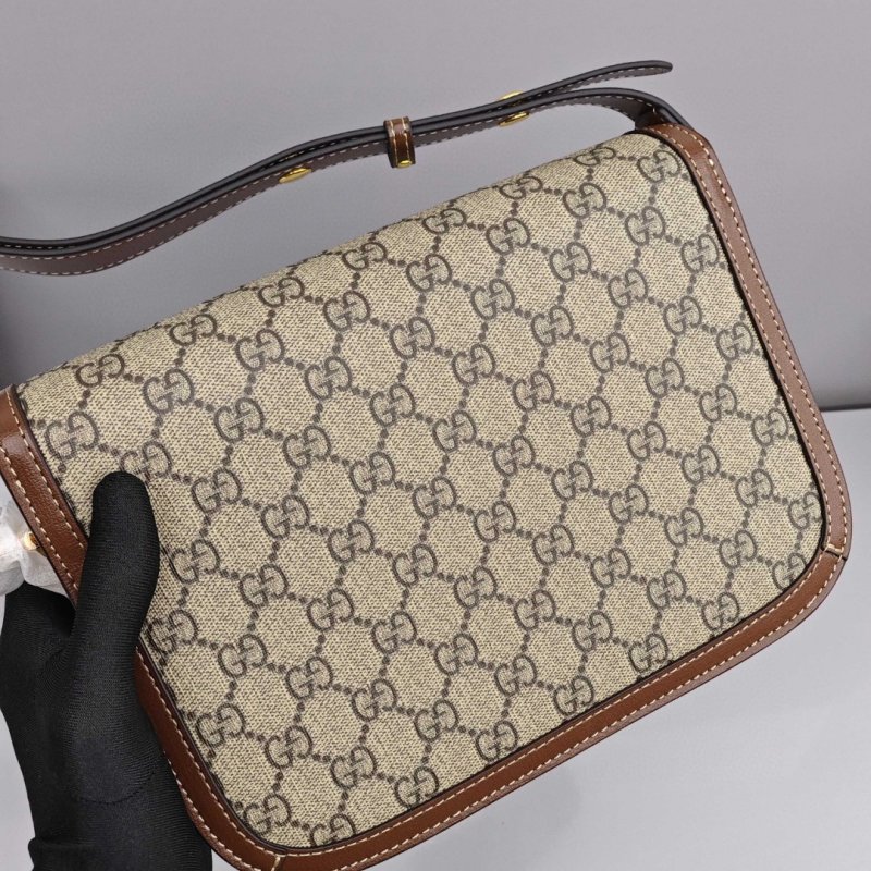 Gucci 1955 Horsebit Saddle Bag Beige/Brown view