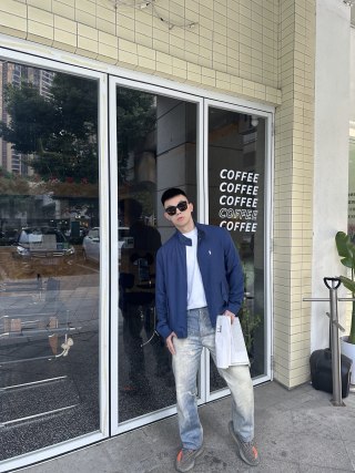 Polo Ralph Lauren Navy Harrington Jacket