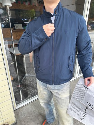 Polo Ralph Lauren Navy Harrington Jacket view 6
