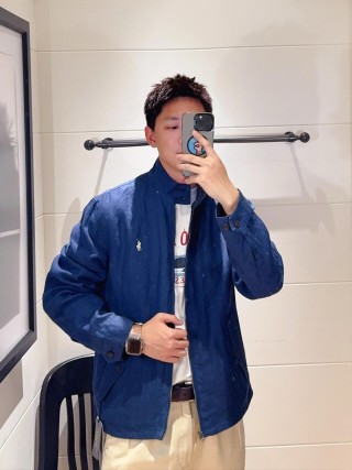 Polo Ralph Lauren Navy Harrington Jacket view 8