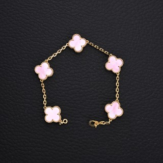 Van Cleef & Arpels Clover Pink Bracelet
