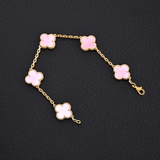 Van Cleef & Arpels Clover Pink Bracelet view 2