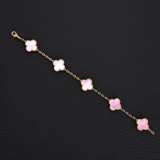 Van Cleef & Arpels Clover Pink Bracelet view 3