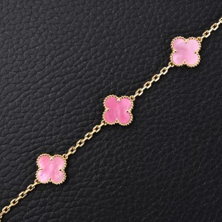Van Cleef & Arpels Clover Pink Bracelet view 6