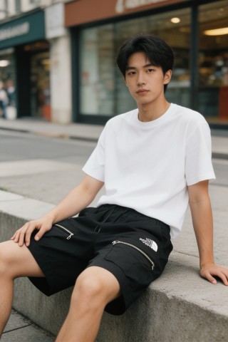 The North Face Black Cargo Shorts view 4