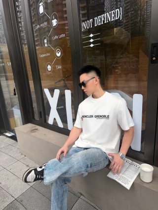 Moncler Grenoble Coordinates White T-Shirt view 3