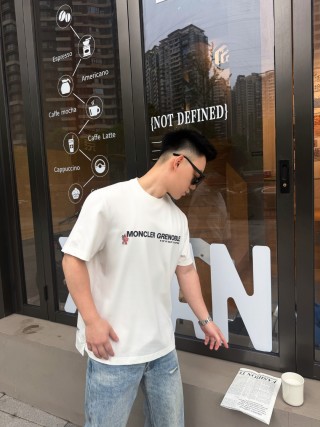 Moncler Grenoble Coordinates White T-Shirt view 6