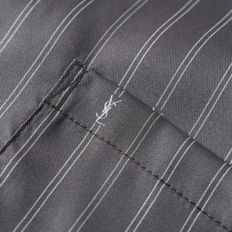 Charcoal Pinstripe Short Sleeve Shirt view