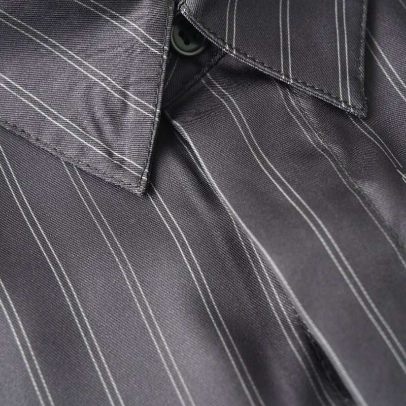 Charcoal Pinstripe Short Sleeve Shirt view
