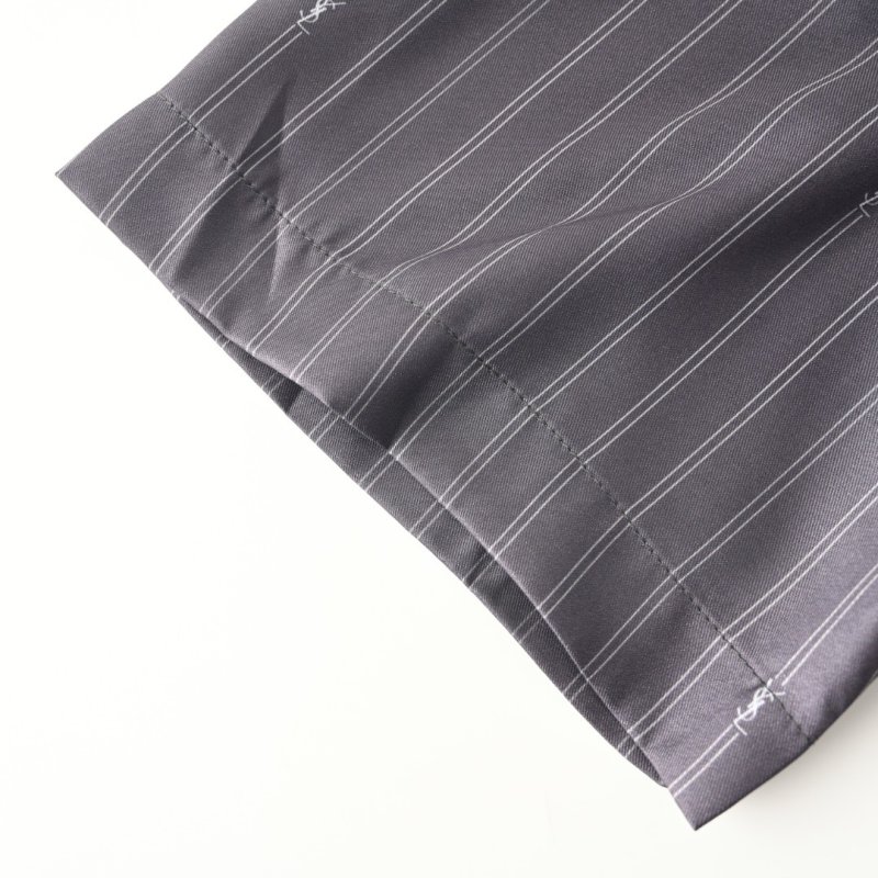 Charcoal Pinstripe Short Sleeve Shirt view