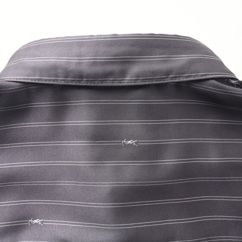 Charcoal Pinstripe Short Sleeve Shirt view