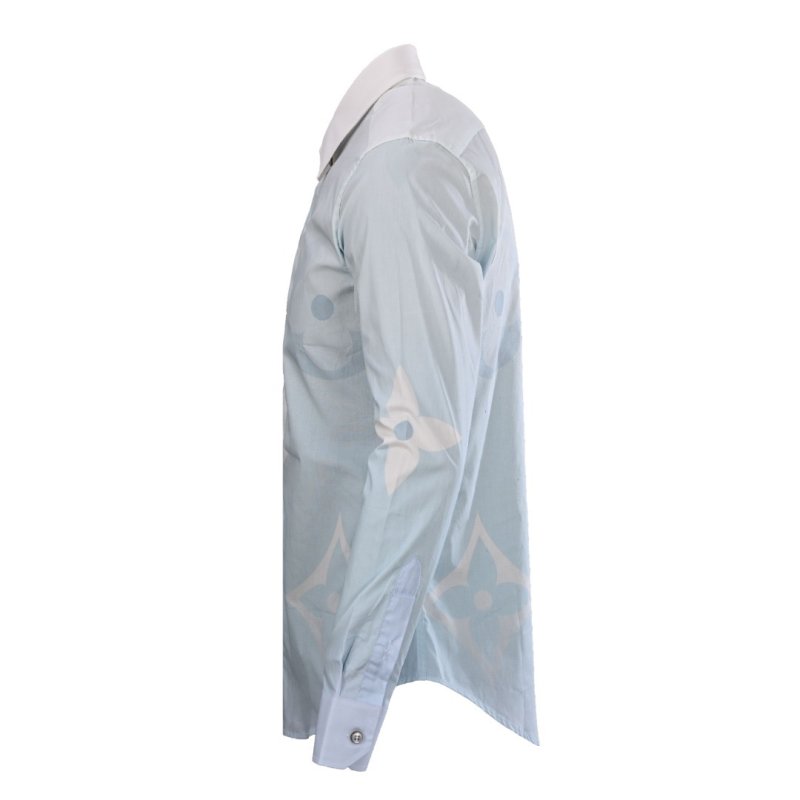 White Oversized Long Sleeve Button-Up Shirt view