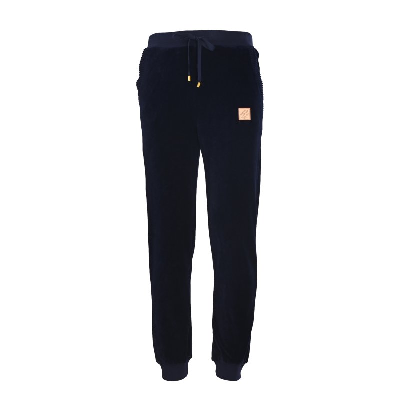 Essentials Navy Velvet Straight-Leg Jeans view