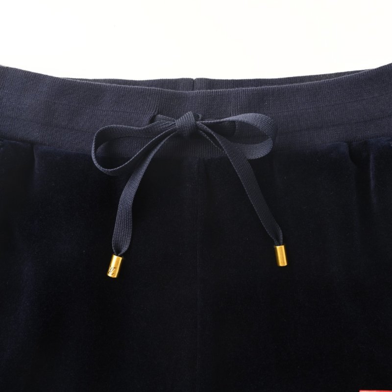 Essentials Navy Velvet Straight-Leg Jeans view