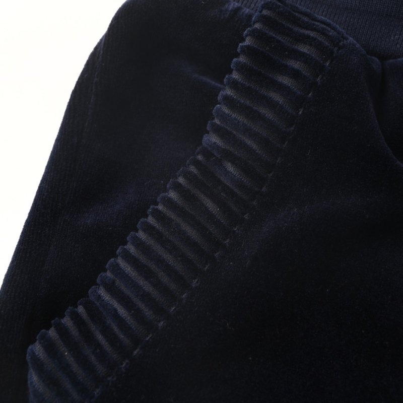 Essentials Navy Velvet Straight-Leg Jeans view