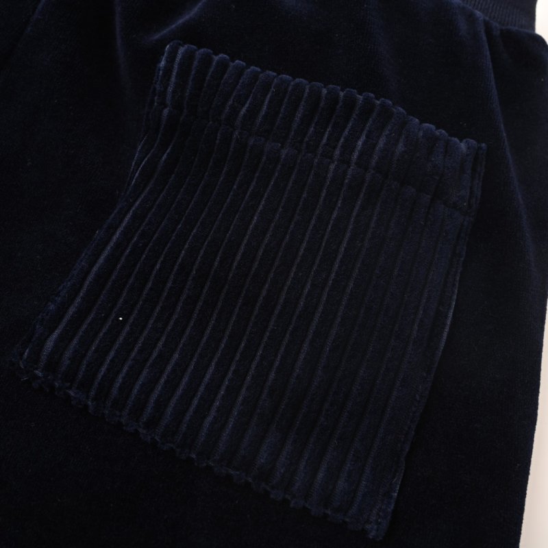 Essentials Navy Velvet Straight-Leg Jeans view