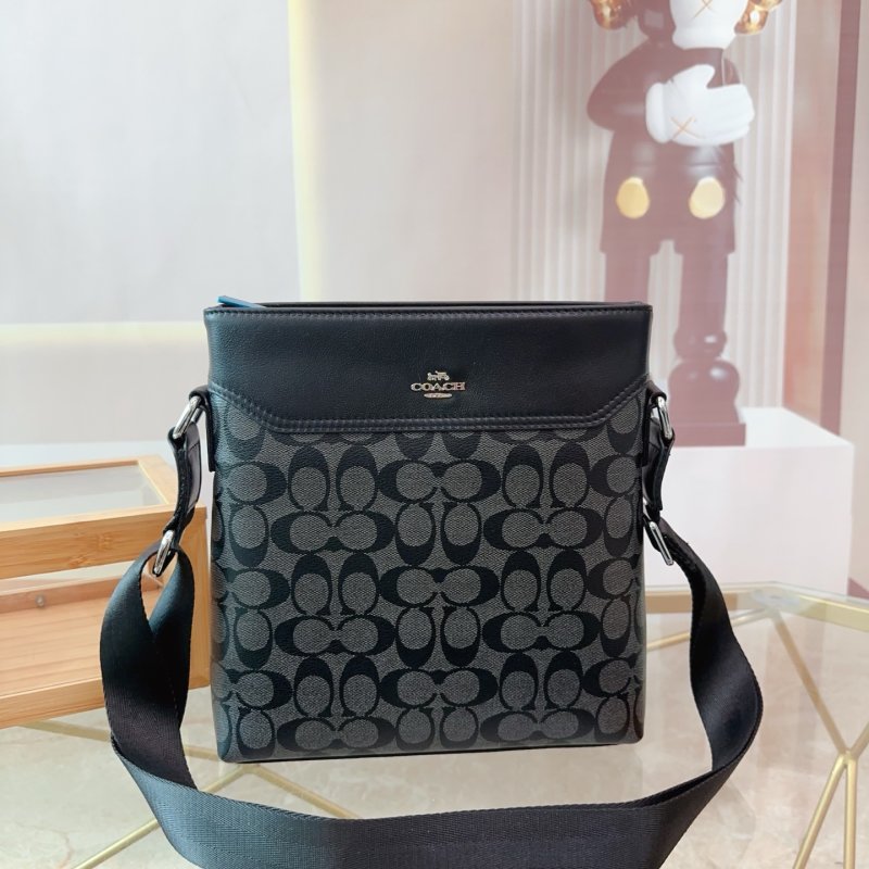 Coach Signature Crossbody Messenger Bag Black