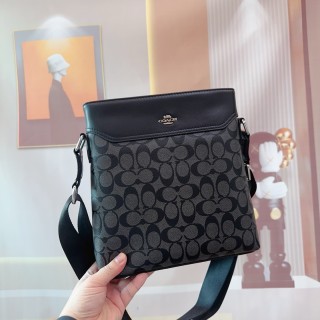 Coach Signature Crossbody Messenger Bag Black view 2