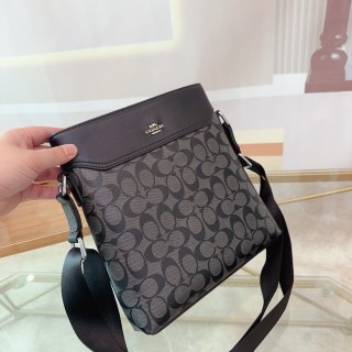 Coach Signature Crossbody Messenger Bag Black view 4