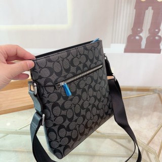 Coach Signature Crossbody Messenger Bag Black view 7