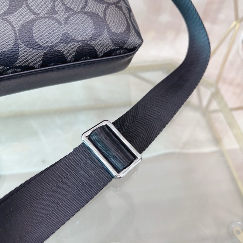 Coach Signature Crossbody Messenger Bag Black view