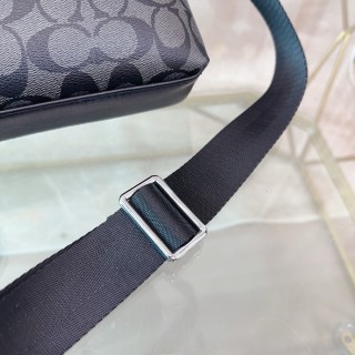 Coach Signature Crossbody Messenger Bag Black view 8