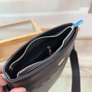 Coach Signature Crossbody Messenger Bag Black view 9