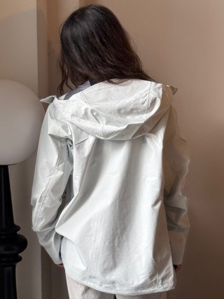 Arc'teryx Beta SL Hooded Lightweight Windbreaker Jacket White view 5