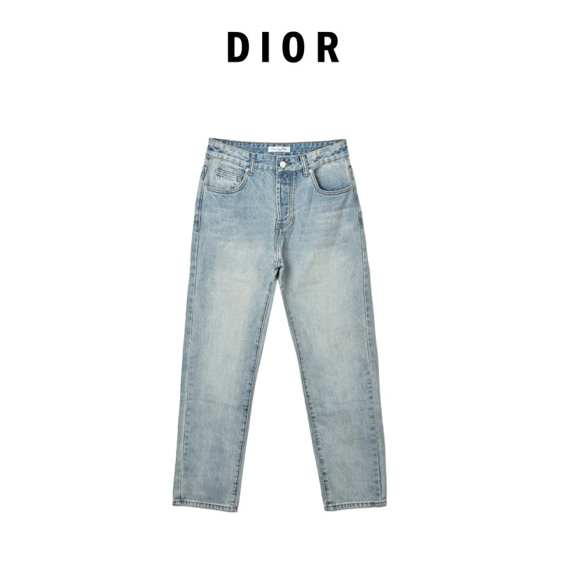 Light Wash Classic Fit Denim Jeans view