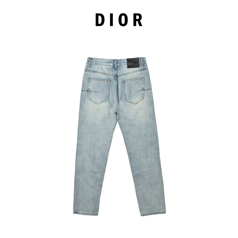 Light Wash Classic Fit Denim Jeans view