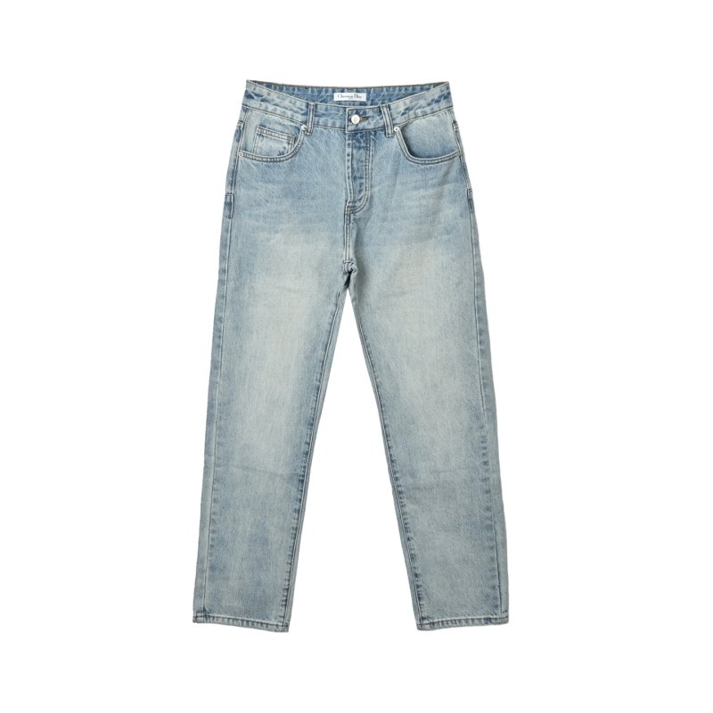 Light Wash Classic Fit Denim Jeans view