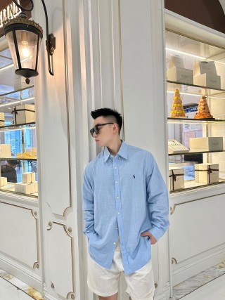 Polo Ralph Lauren Light Blue Oxford Button-Up Shirt view 2