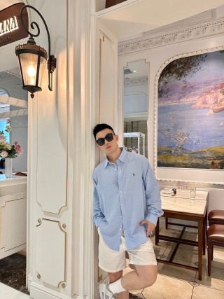 Polo Ralph Lauren Light Blue Oxford Button-Up Shirt view 3