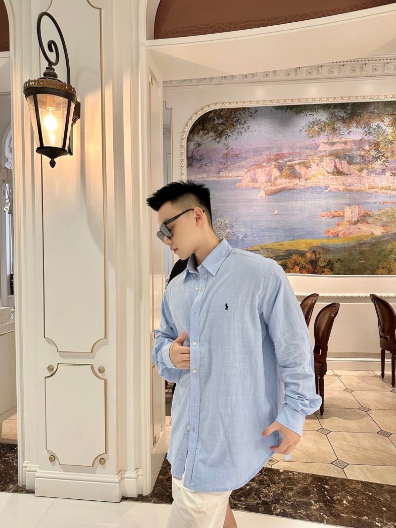 Polo Ralph Lauren Light Blue Oxford Button-Up Shirt view
