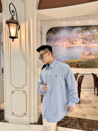 Polo Ralph Lauren Light Blue Oxford Button-Up Shirt view 4