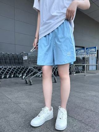 Adidas Light Blue Nylon Shorts