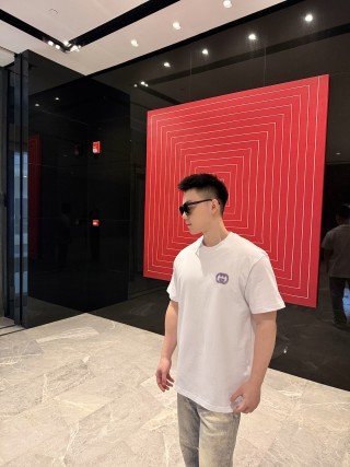 White Embroidered Logo Short Sleeve T-Shirt view 4