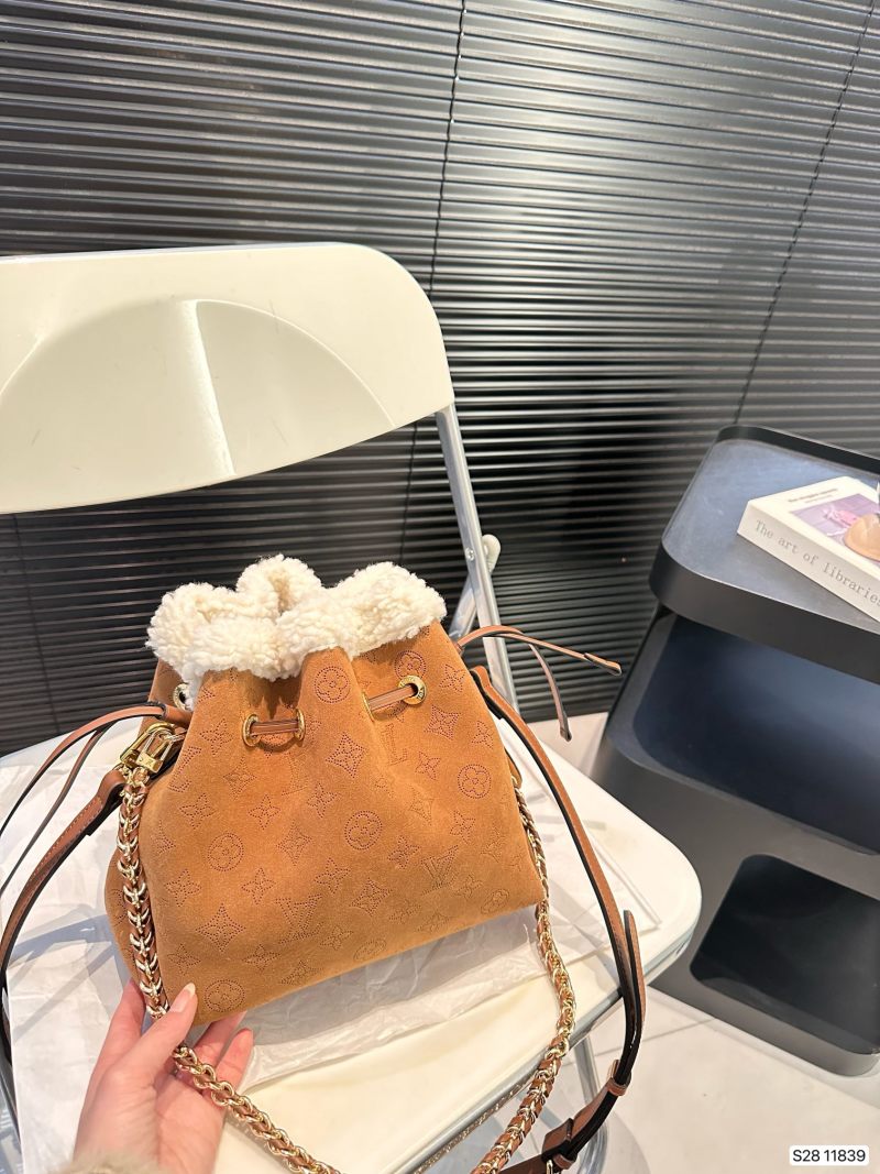 Louis Vuitton Suede Bucket Bag - Caramel view