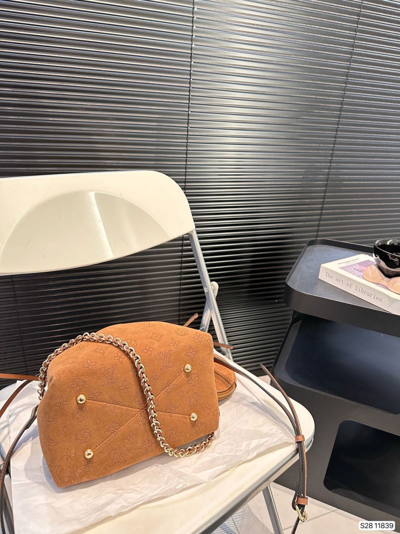 Louis Vuitton Suede Bucket Bag - Caramel view